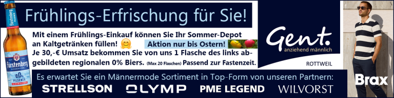 Fruehlingsaktion bei Gent Rottweil